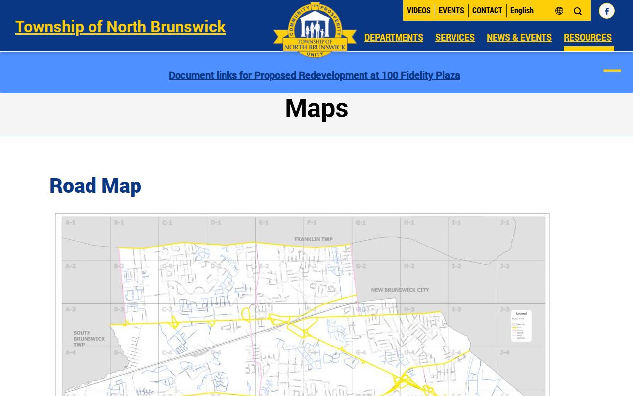 North Brunswick street directory GIS parcel viewer links